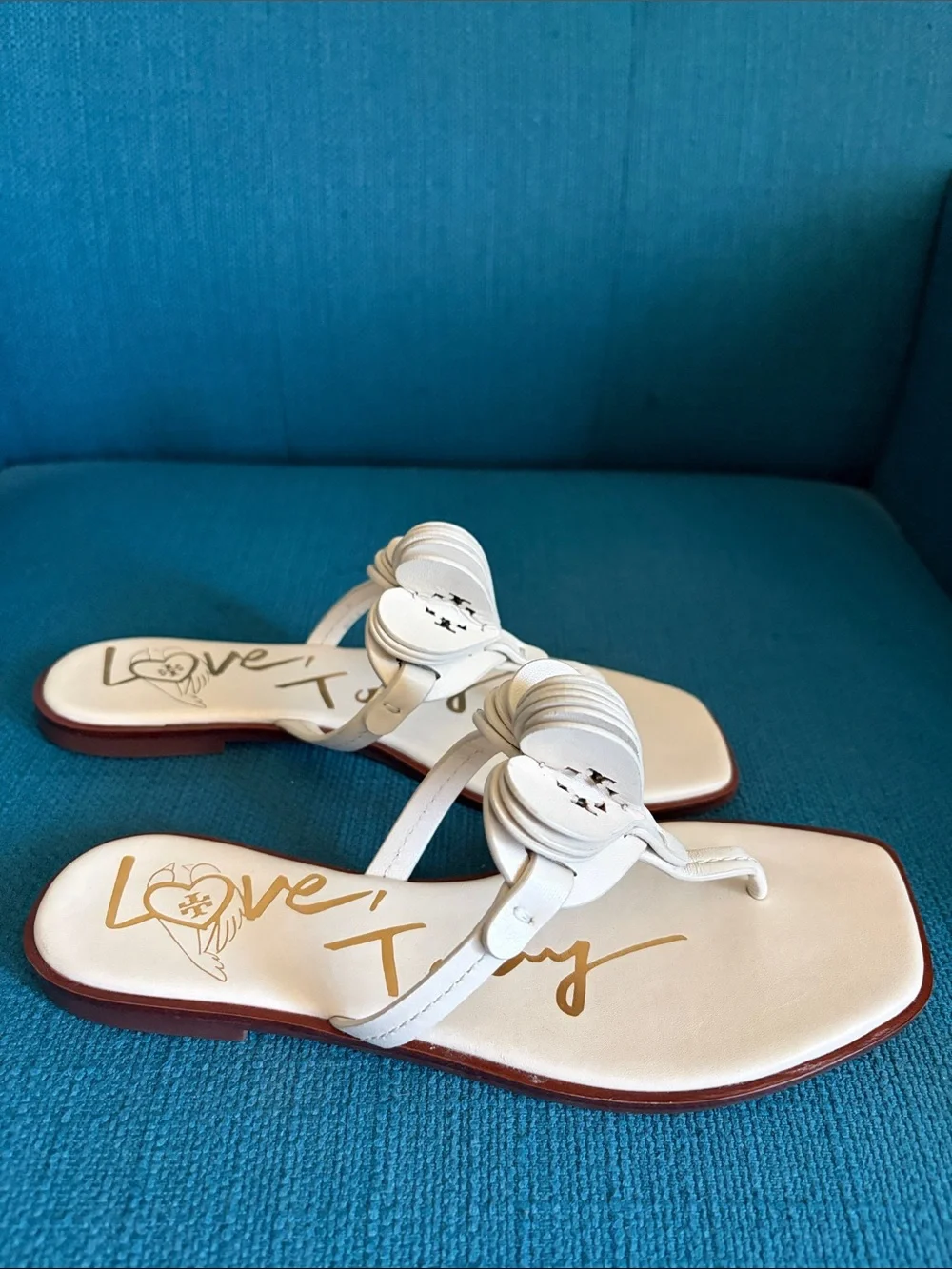 Tory Burch Heart Thong Sandals